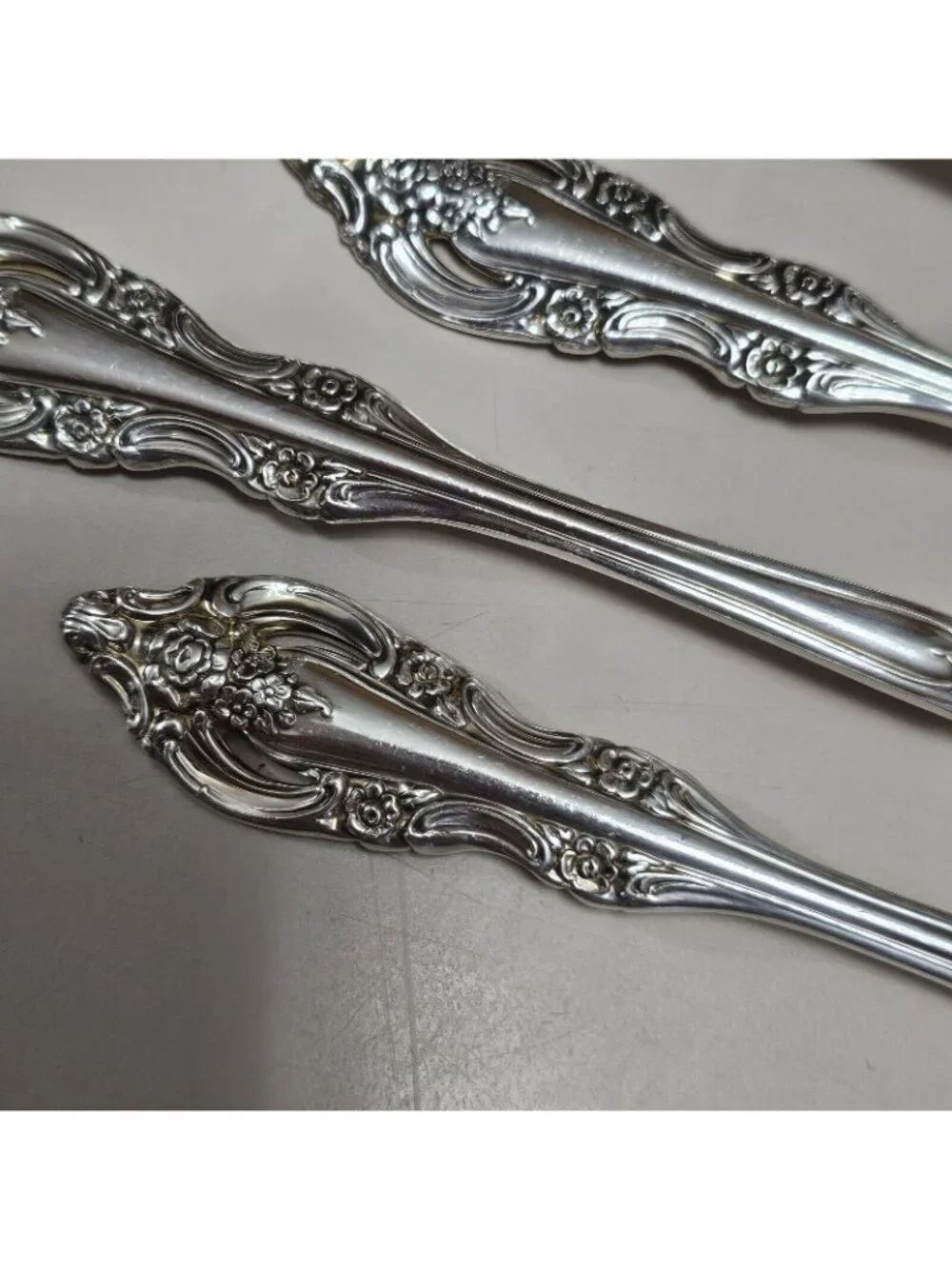 5 Oneida Community SILVER ARTISTRY Dinner Forks 1965 Silverware Flatware 7.5